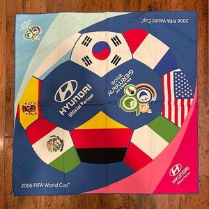 2006 FIFA World Cup Bandana 23” square- Hyundai Official Partner Merchandise